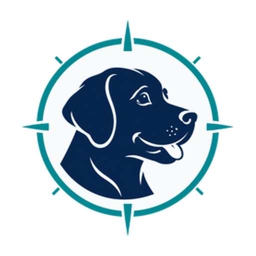 DogTrainingScout compass dog emblem